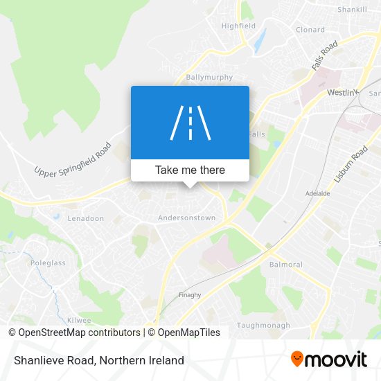 Shanlieve Road map