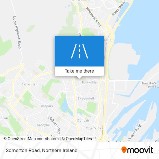 Somerton Road map