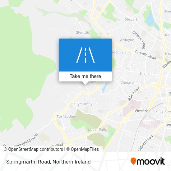 Springmartin Road map