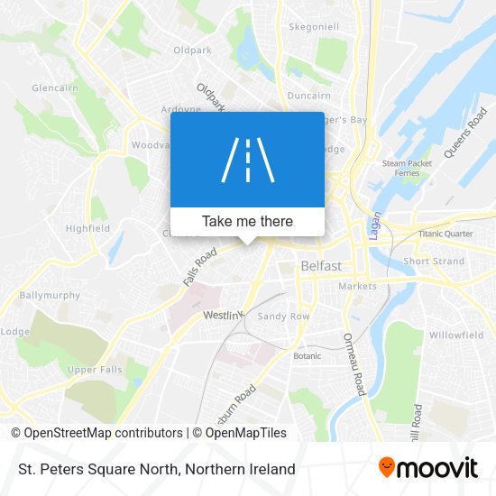 St. Peters Square North map