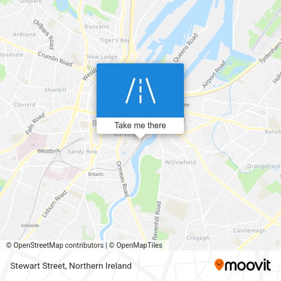 Stewart Street map