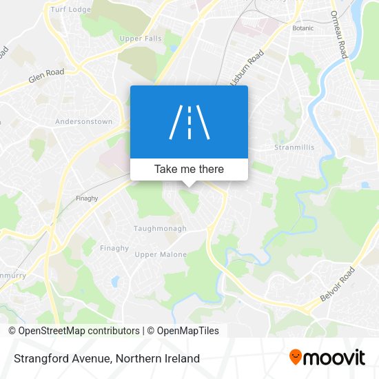 Strangford Avenue map