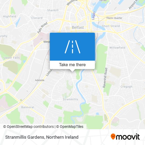 Stranmillis Gardens map