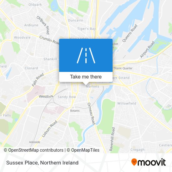 Sussex Place map