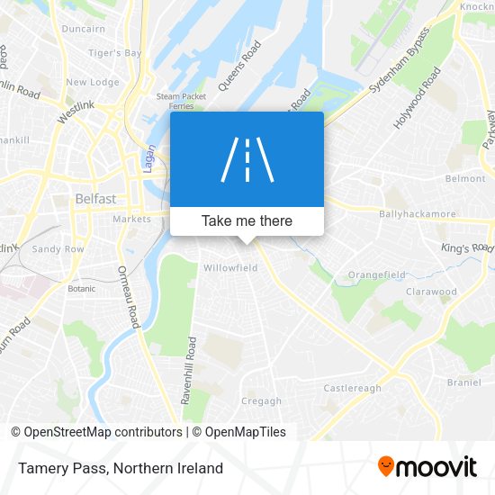 Tamery Pass map