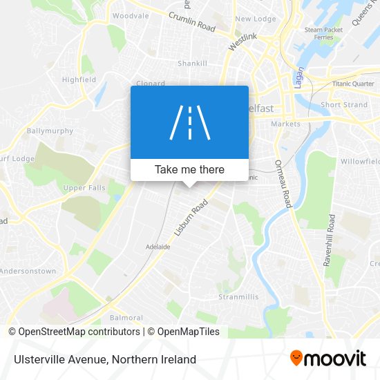 Ulsterville Avenue map