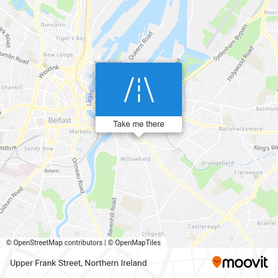 Upper Frank Street map