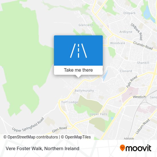 Vere Foster Walk map