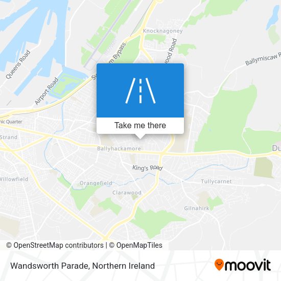 Wandsworth Parade map