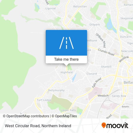 West Circular Road map
