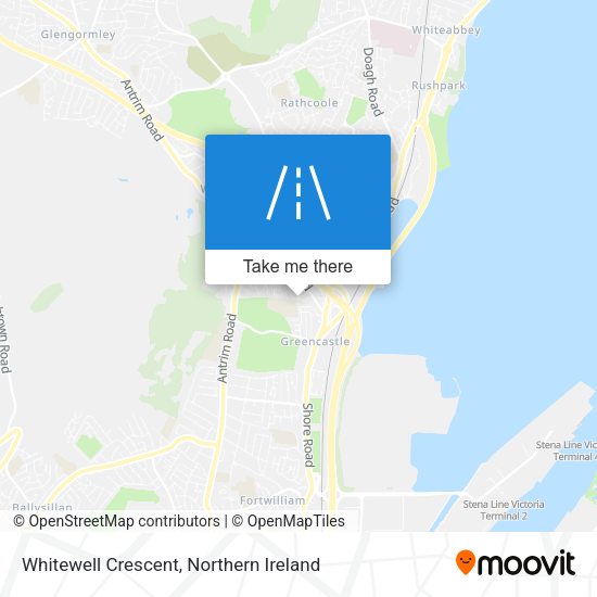 Whitewell Crescent map