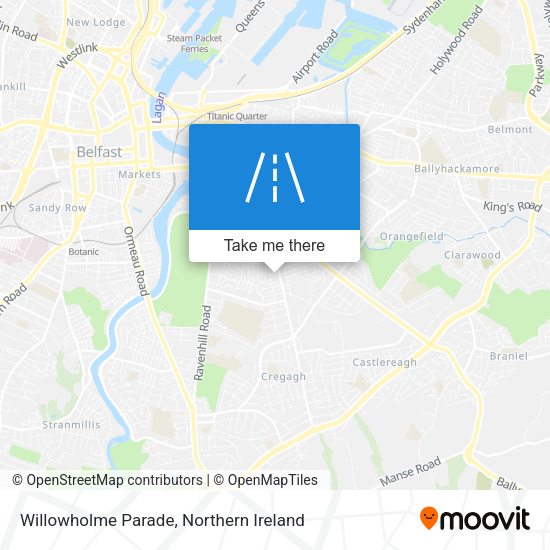 Willowholme Parade map