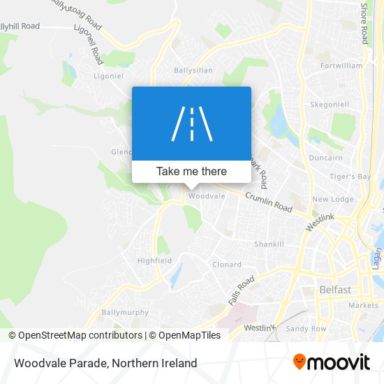 Woodvale Parade map