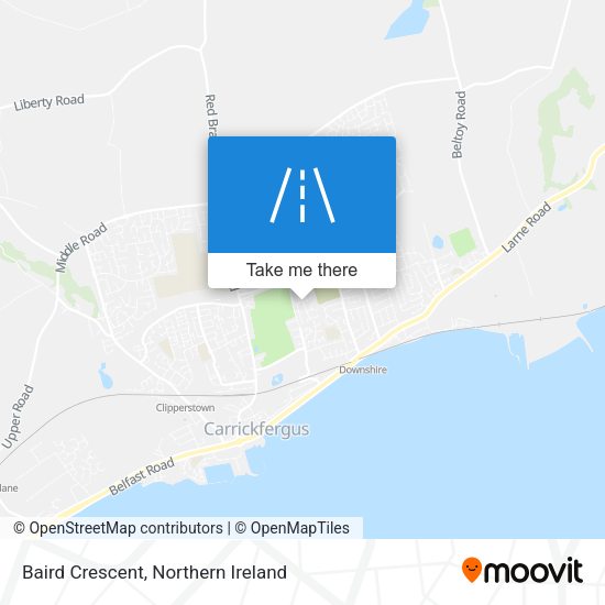 Baird Crescent map