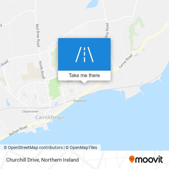 Churchill Drive map