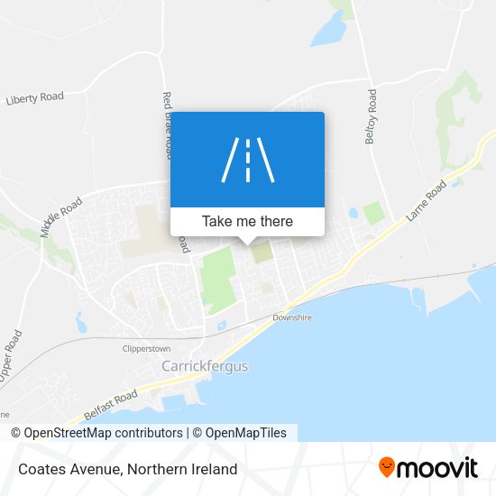 Coates Avenue map