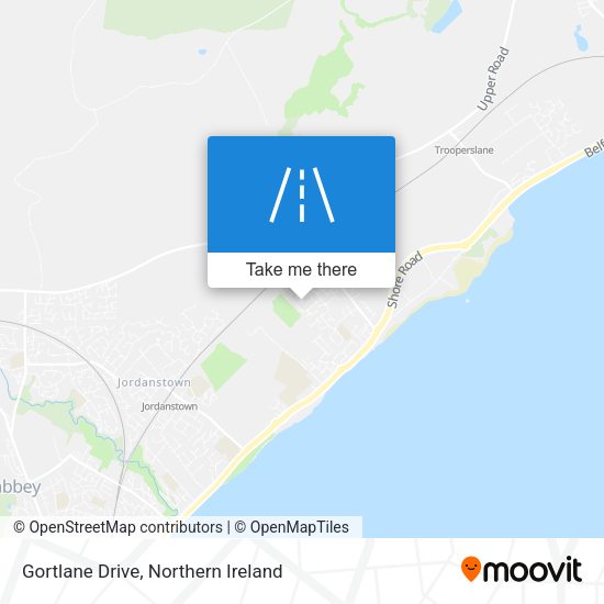 Gortlane Drive map