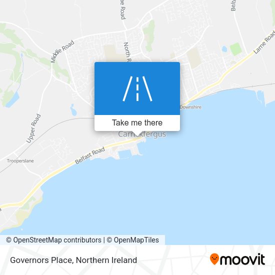 Governors Place map