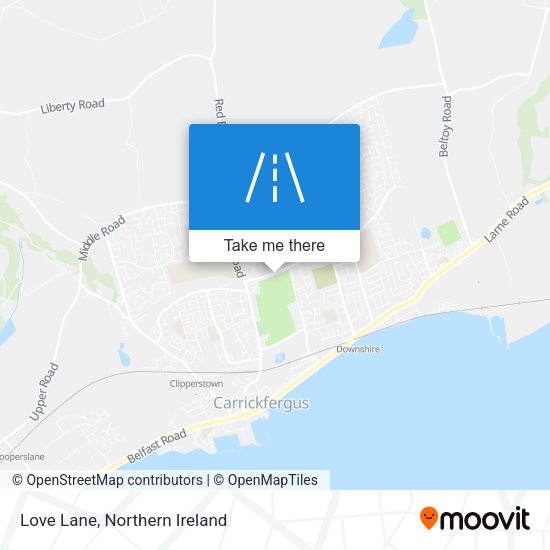 Love Lane map