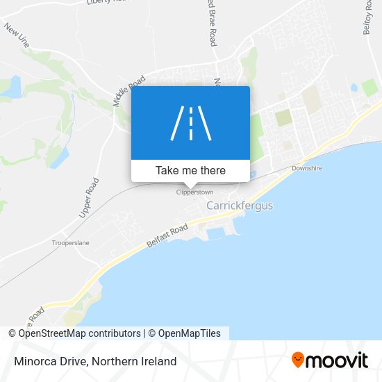 Minorca Drive map