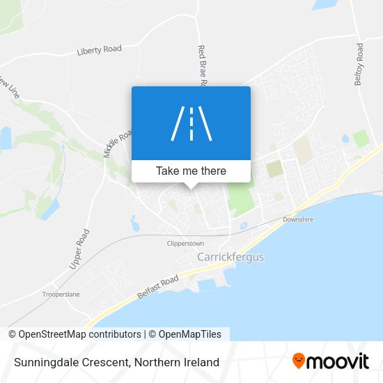 Sunningdale Crescent map