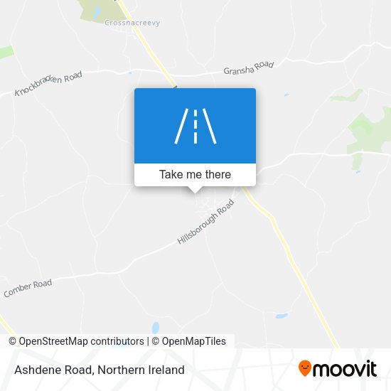 Ashdene Road map