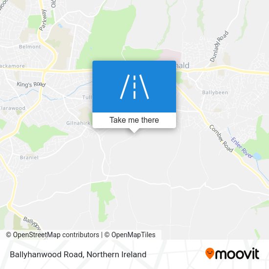 Ballyhanwood Road map