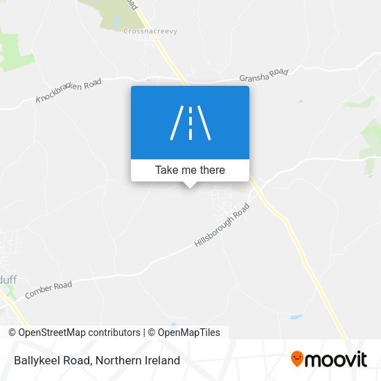 Ballykeel Road map
