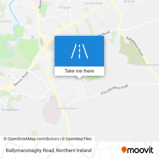 Ballymaconaghy Road map