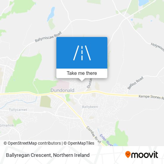 Ballyregan Crescent map
