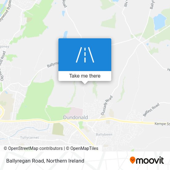 Ballyregan Road map