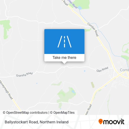 Ballystockart Road map