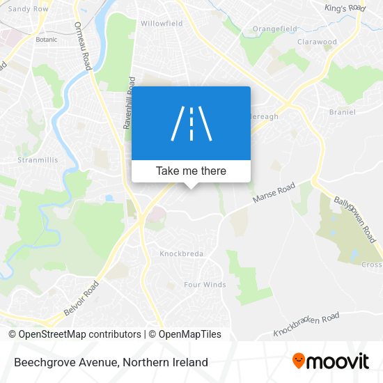 Beechgrove Avenue map