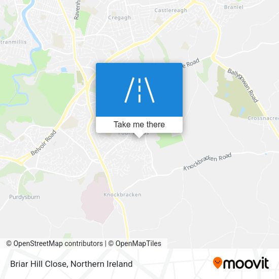 Briar Hill Close map