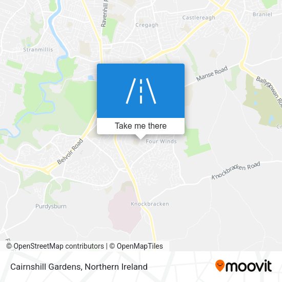 Cairnshill Gardens map