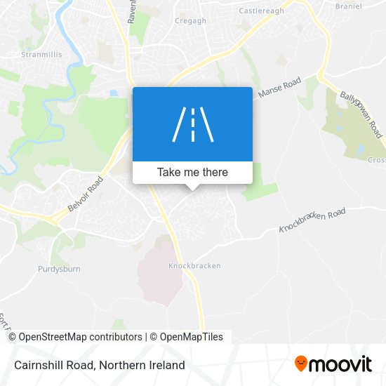 Cairnshill Road map