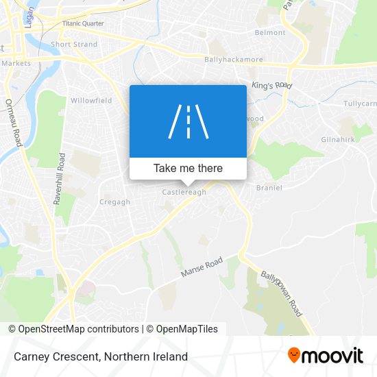 Carney Crescent map