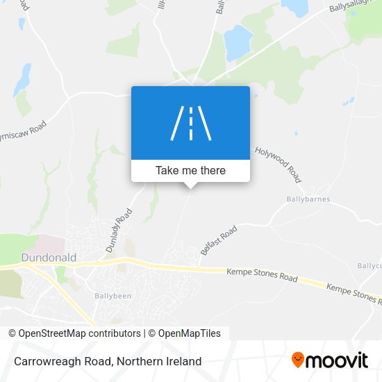 Carrowreagh Road map