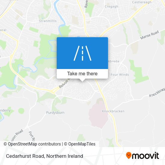 Cedarhurst Road map