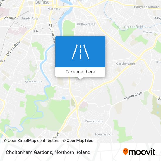 Cheltenham Gardens map