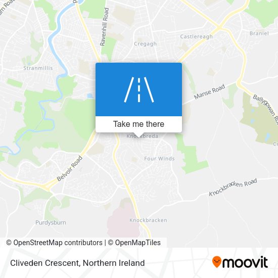 Cliveden Crescent map