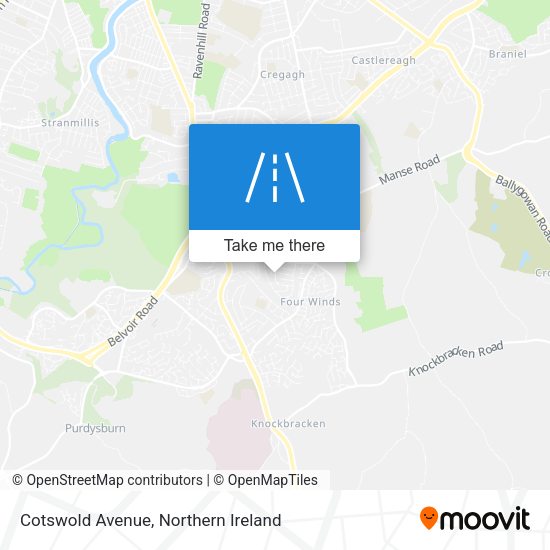 Cotswold Avenue map