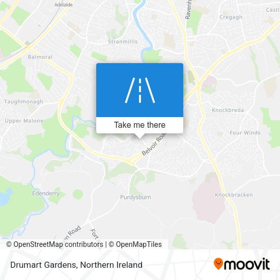 Drumart Gardens map