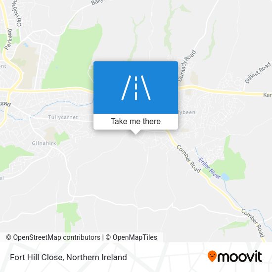 Fort Hill Close map