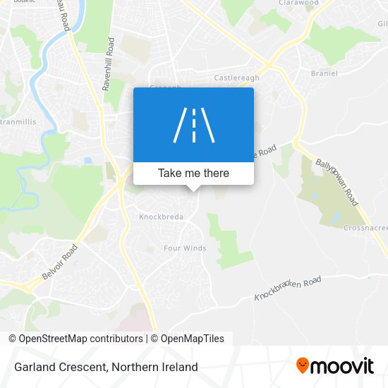 Garland Crescent map