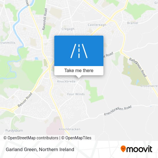 Garland Green map