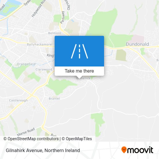 Gilnahirk Avenue map