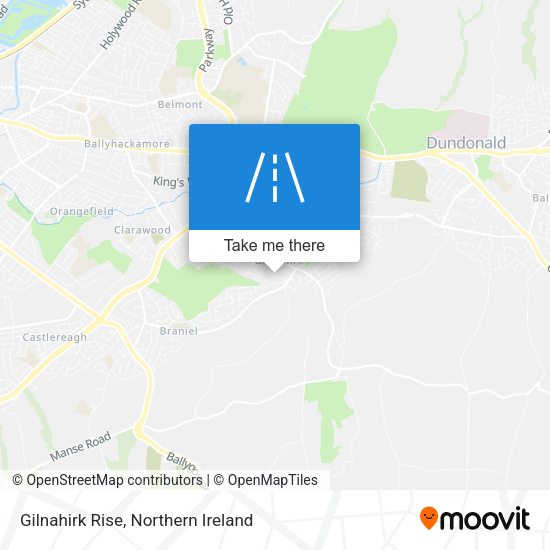 Gilnahirk Rise map