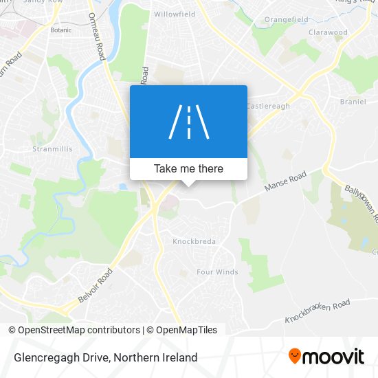 Glencregagh Drive map