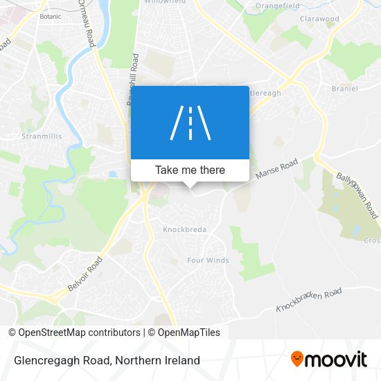 Glencregagh Road map